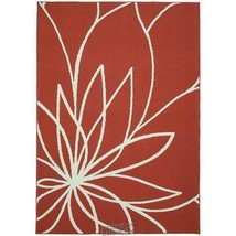 Grand Floral 2-Piece Rug Set Crimson/Ivory - £64.54 GBP