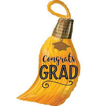 28&quot; Congrats Grad Tassel Shape Mylar Balloon - $9.99