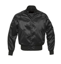 New-satin-Varsity-Jacket-with-satin-Sleeves - £47.01 GBP