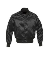 New-satin-Varsity-Jacket-with-satin-Sleeves - £46.12 GBP
