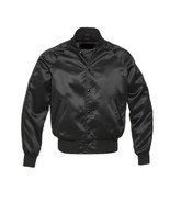 New-satin-Varsity-Jacket-with-satin-Sleeves - $1,121.44 MXN