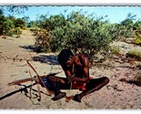 Australian Aborigine Making Fire Australia UNP Continental Postcard O21 - £3.94 GBP