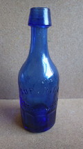 Rare Superior Mineral Water Union Glass Works Phila Cobalt Blue Bottle C1840-60 - £472.79 GBP