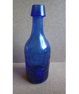  RARE SUPERIOR MINERAL WATER UNION GLASS WORKS PHILA COBALT BLUE BOTTLE ... - £407.67 GBP