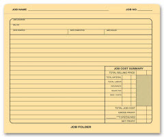 Manila Folder - Job Folder - $31.29