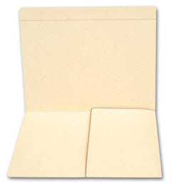 Top Tab Half Pocket Manila Folder, 11 pt - $48.59