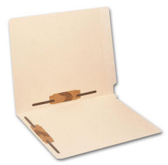 End Tab Full Cut Manila Folder, 11 pt, Two Fastener - $45.24