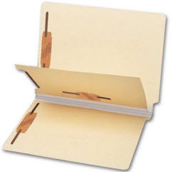 End Tab Single Divider Manila Folder, 18 pt, Multi-Fastener - $75.76