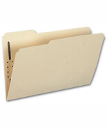 Top Tab Folders, Manila, 15 pt, One Fastener - $51.97 CAD