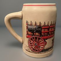 1991 Budweiser Clydesdales Training Hitch Stein Mug Cup Beer Horse Glass... - $17.09