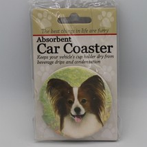 Super Absorbent Car Coaster - Dog - Papillion - £4.28 GBP