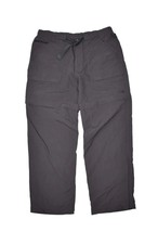 The North Face Convertible Pants Mens L Dark Grey Nylon Hiking Pants Shorts - £25.34 GBP