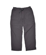 The North Face Convertible Pants Mens L Dark Grey Nylon Hiking Pants Shorts - $31.78