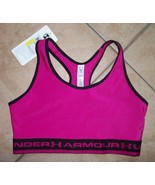 womens under armour sports bra nwt size medium 34-36 pink black - £12.77 GBP