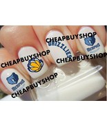 40 NBA MEMPHIS GRIZZLIES BASKETBALL LOGOS》Nail Art Decals - £15.17 GBP