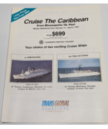 Trans Global Vacations - Chandris Fantasy Cruises - 1991 Brochure - $21.77