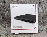 New LG Ultra Slim Portable DVD Writer SP80NB60 Windows &amp; Mac Brand Black 1E - $19.99