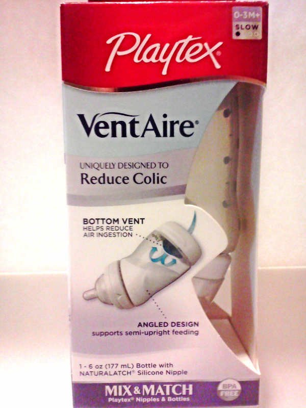 Primary image for New Playtex VentAire Angled Slow Flow Baby Bottle & NaturaLatch Silicone Nipple