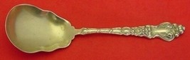 Douvaine by Unger Sterling Silver Nouveau Preserve Spoon GW 7 1/2&quot; Serving - £229.81 GBP