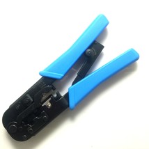 Modular Crimp Tool (Cut &amp; Strip) 8P8C/RJ-45, 6P6C/RJ-12, 6P4C/RJ-11, 4P4... - £14.53 GBP