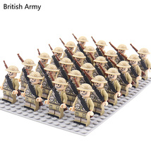 24pcs/Lot WW2 Military Soldiers Building Blocks Weapons Action Figures Toys D261 - £28.66 GBP