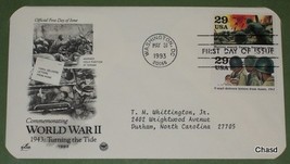 First Day Cover- World War 2 Marines Hold Position at Tarawa/VMail Deliv... - £6.39 GBP