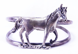 Vintage Mexican Sterling Silver Horse Cuff Bracelet - $59.00