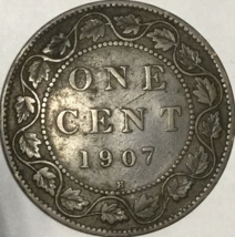 1907H Canada Large Cent Penny - £15.36 GBP