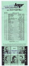 VINTAGE Aug 16 1966 KQV Radio Pittsburgh Music Survey Beatles Yellow Sub... - £39.44 GBP