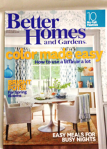 Better Homes and Gardens  Color Made Easy March 2015 Home Decor Recipes - £5.89 GBP