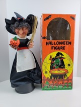 Vintage 1989 Sancho Halloween Witch Spooky Sounds w/ glowing eyes &amp; pumpkin - £19.10 GBP