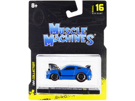 2013 Ford Mustang Boss 302 Light Blue w Black Stripes 1/64 Diecast Car Muscle Ma - £13.89 GBP