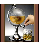Clear World Globe Beverage Water Beer Wine Alcohol Drink Bar Pour Dispenser - £62.96 GBP