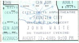 Vintage John Waite Ticket Stub August 22 1985 City Limits Amphitheater O... - £19.46 GBP