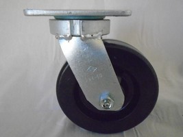 6&quot; x 2&quot; Swivel Caster Kingpinless Phenolic Wheel 1200 lb Tool Box - £23.50 GBP