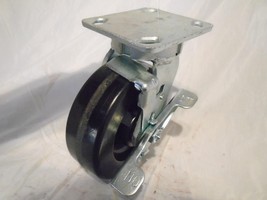 6&quot; x 2&quot; Swivel Caster Kingpinless Phenolic Wheel w/ Brake 1200 lb Tool Box - £26.43 GBP