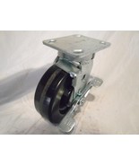 6&quot; x 2&quot; Swivel Caster Kingpinless Phenolic Wheel w/ Brake 1200 lb Tool Box - $627.93 MXN