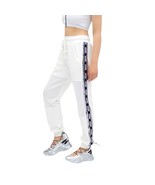 VDR Viadellarose Womens White Sequin Logo Trim Sweatpants Joggers Size M... - $24.74