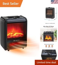 Stylish Portable Electric Mini Fireplace Heater for Home &amp; Office - Safe... - $64.49