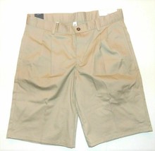 IZOD Boys Pleated Adjustable Waist Khaki Shorts Huskey Sizes 14H 16H 18H... - £16.01 GBP