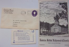 Vintage Laketon Belthel Reformed Church Muskegon MI Program &amp; Welcome Ca... - £1.59 GBP