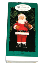 Hallmark Keepsake Christmas Santa Ornament 1996 Collectors Club Red Green White - £6.31 GBP