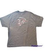 Men's T Shirt Atlanta Falcons Sz 2XL Short Sleeve NFL Football Gray Short Sleeve