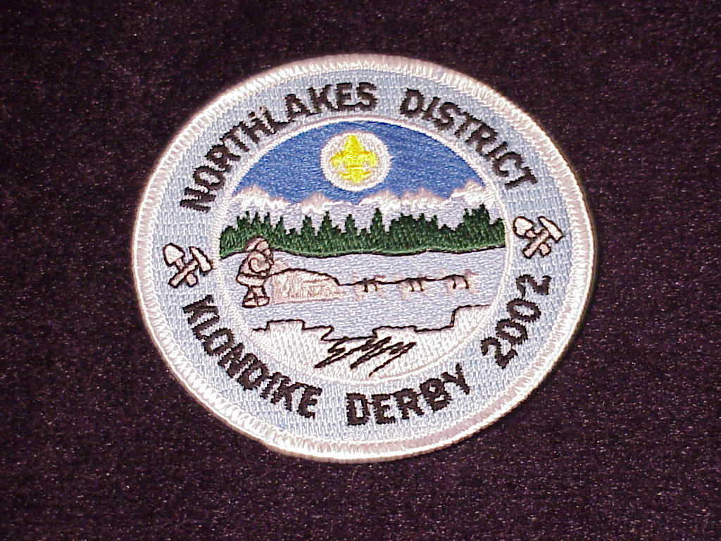 Boy Scouts 2002 Northlakes Klondike Derby Patch - $6.95