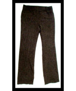 BCX Dress Slacks Pants Womens Jrs 5 Black Heather Basketweave - $334.31 MXN
