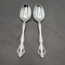 Set 2 Vintage Oneida Stainless Flatware Michelangelo Tablespoon Spoon Ma... - $18.69