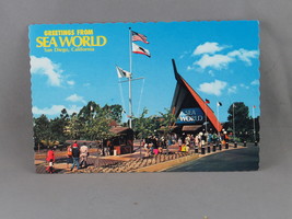 Vintage Postcard - Sea World California Main Entrance - Continental Card - £11.72 GBP