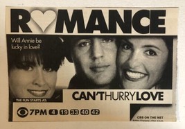 Can’t Hurry Love Tv Guide Print Ad Nancy McKeon Louis Mandylor TPA17 - £4.63 GBP