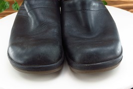 Sanita Size 39 M Black Clog Shoes Leather Women - £15.53 GBP