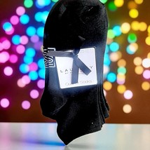LAUNDRY BY SHELLI SEGAL 6 Pack Quarter Socks in Solid Black NWT - €26,03 EUR
